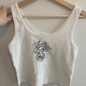 Garage cropped tank top